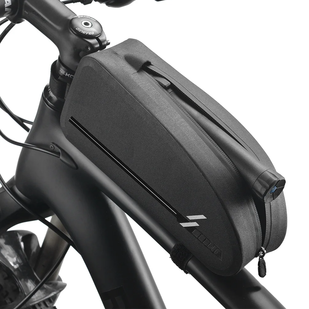 

Bicycle Bags Waterproof Cycling Top Front Tube Frame Bag Large Capacity MTB Road Bicycle Pannier Black Bike Accessories