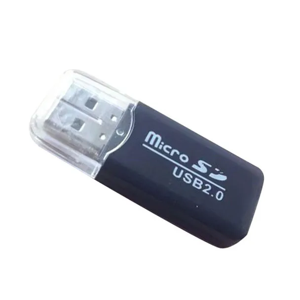 Подушка с запоминанием высокого качества кард-ридер черный USB 2,0 картридер 2 микро-sd TF флеш-памяти кард-ридер мини адаптер для ноутбука l1026 #2