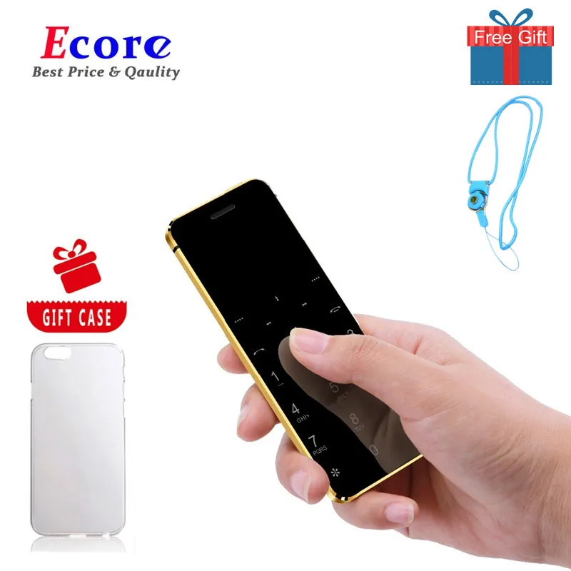 

Ulcool V36 Metal Body Bluetooth 2.0 Dialer Anti-lost Dual SIM Ultrathin Credit Card Mobile Cell Phone+Case +Screen Protector