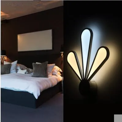 

LED 110-220V Acrylic Characteristic Minimalist Bedside Light Bedroom Metope Of The Sitting Room Wall Lamp free shipping