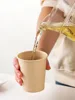 40/50pcs/pack High Quality Bamboo Fiber Household Paper Cups Disposable Coffee Cup Tea Cup Party Supplies ► Photo 3/5