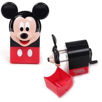 

1 pcs cute cartoon pencil sharpener student safe hand shake big pencil sharpener pens machine children learning stationery