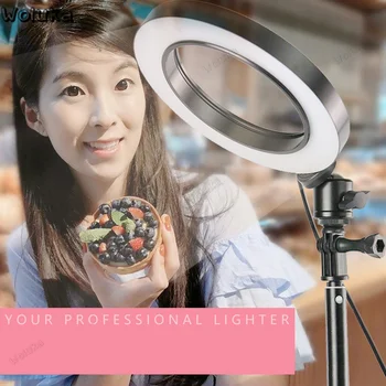 

Anchor live LED cold and warm infinity dimming color 16cm ring beauty fill lamp photo Light CD50 T15