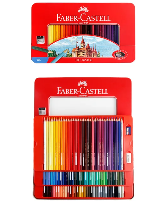 Faber Castell 100 Color Oily Pencil Lapis De Cor Classic Professionals  Artist Painting&drawing Sketch Pencils Art Supplies - Wooden Colored Pencils  - AliExpress