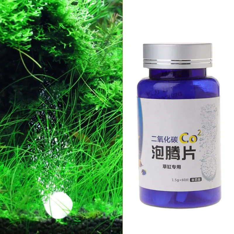 

60PCS Aquarium CO2 Tablet Carbon Dioxide Fish Tank Diffuser Aquatic Plant Float Grass Water Plants Fertilizer Moss Diffuser