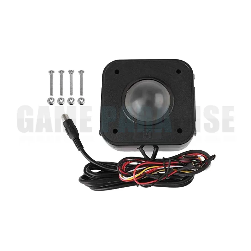 

Arcade Trackball Mouse,Illuminated 4.5cm Round LED Trackball Mouse PS/2 PCB Connector For Arcade machine