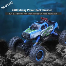 Hb-p1402 2.4 г 1:14 Весы 2ch 4WD высокая скорость автомобиль дистанционного управления автомобилем рок гусеничные автомобиль Электрический Рок Гусеничный подарок для детей VS 2098b