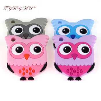

TYRY.HU 1pc Bird-shaped Baby Teether Soft Texture Silicone Teether For Teething Baby Infant Nursing Product Freeship