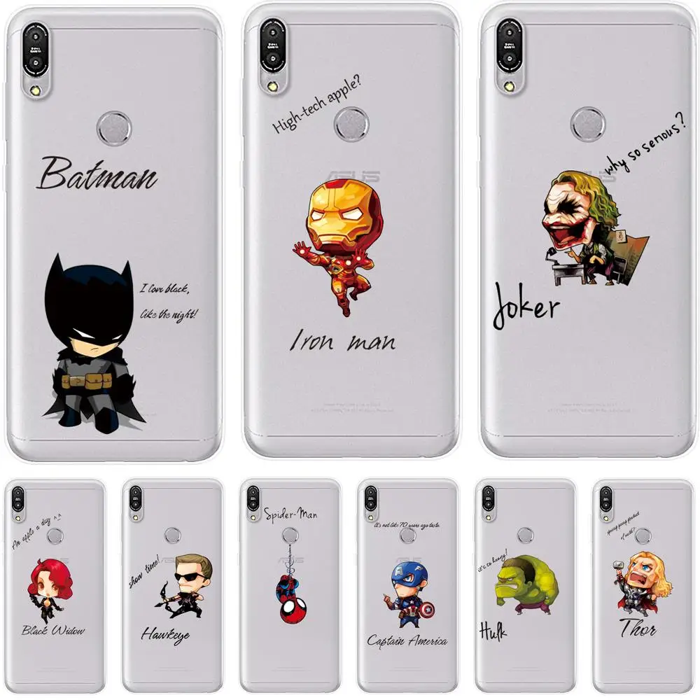

The Avengers Capa for Zenfone Max Pro M1 6.0" Case Cover Funda For ASUS Max Pro M1 ZB601KL ZB602KL Coque ZB602KL Phone Bags Etui