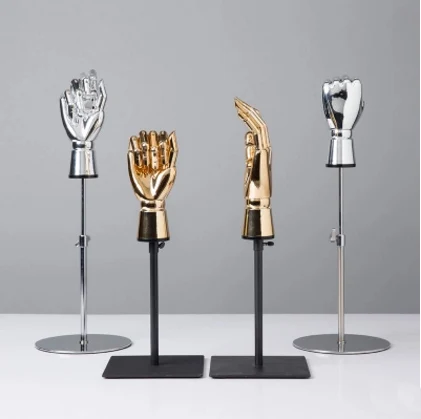 

Fashionable Hot Sale Female Bendable Hand Mannequin Hand Model With Metal Base Factory Direct Sell