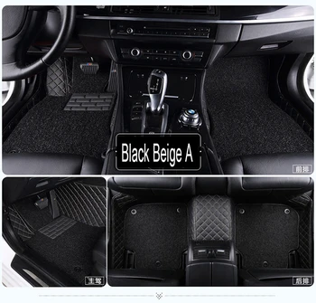 

Car floor mats special for BMW X6 E71 E72 F16 Leather heavy duty 5D car-styling rugs carpet floor liners(2008-now)