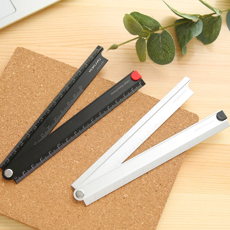 High quality folding ruler Office and school supplies Aluminum alloy