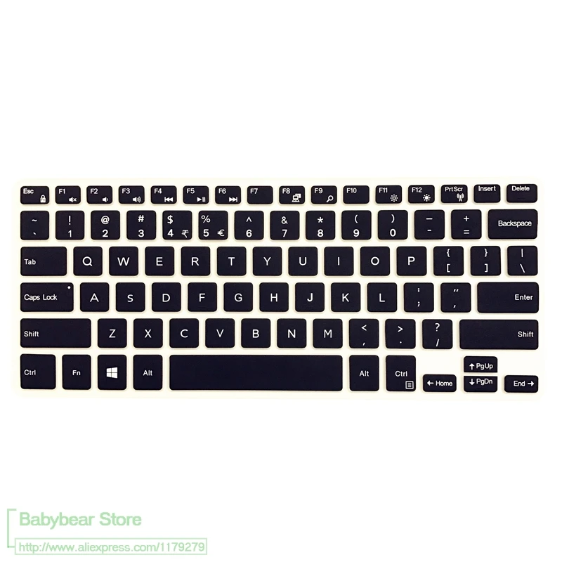 Silicone Keyboard Film Cover Skin Protector for Dell Inspiron Latitude 11 5000 5175 5179 10.8 Inch 11 5000 11 5175 11 5179-Clear