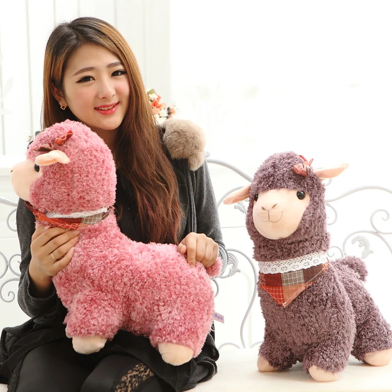 

Cozfay Free Dropshipping 1pc 25cm Height Alpaca Plush Toy For Kids Baby Camel Cream Llama Stuffed Animal Doll Soft Toys