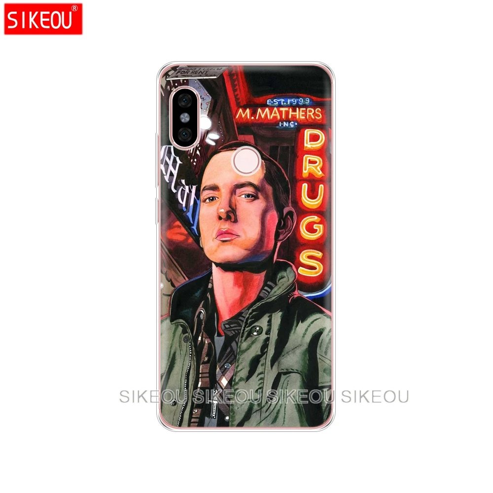 Силиконовый чехол для телефона Xiaomi redmi 5 4 1 1s 2 3 3s pro PLUS note 4X 4A 5A хип хоп Rapper Eminem