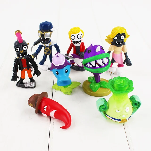 Cheap 8pcs/set Plants VS Zombies PVZ Figure Dolls Model Toy