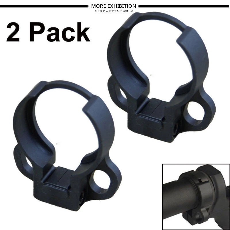 2PCS Ambidextrous Buffer Tube Adapter With Allen wrench Clamp on Single