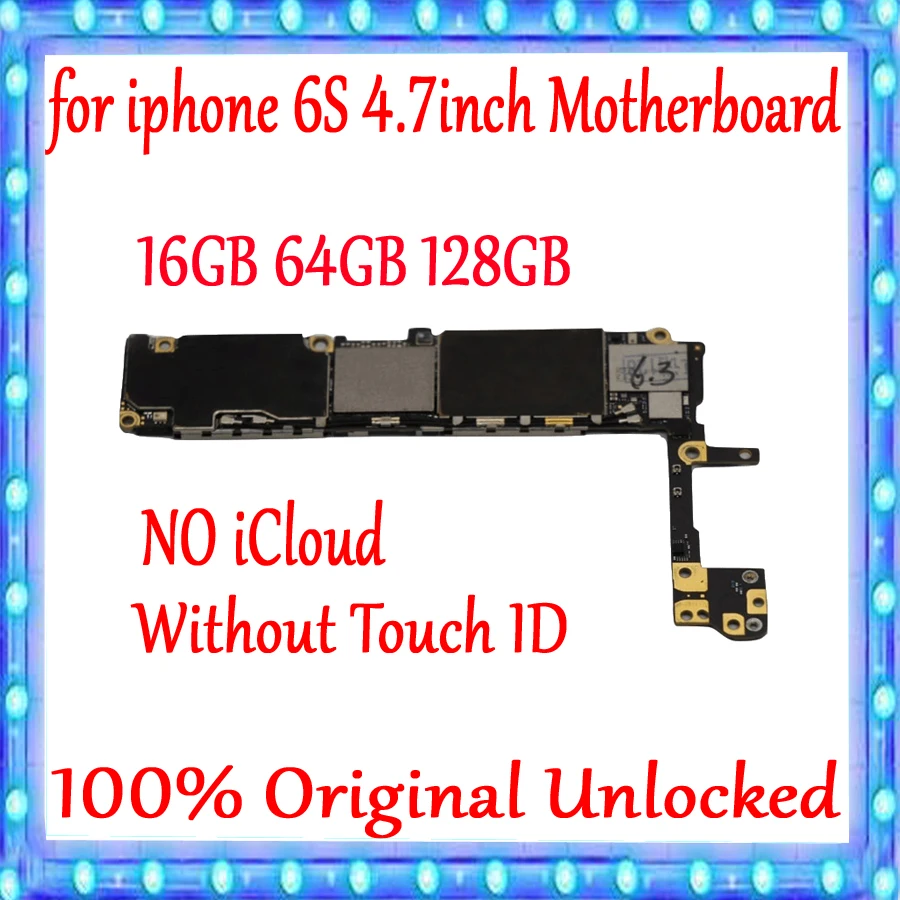 Оригинальная разблокированная материнская плата для iPhone 6S 4 7 дюйма 16 ГБ 64