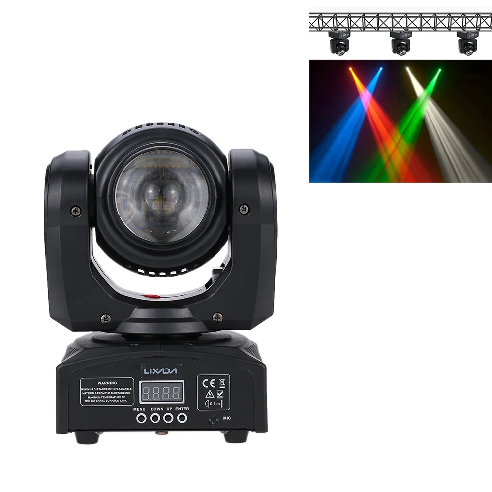 

2LED 35W Stage LED Moving Head Light for Disco Party DJ Beam Moving Night Club Lighting 15/21 Channel DMX Double Sides