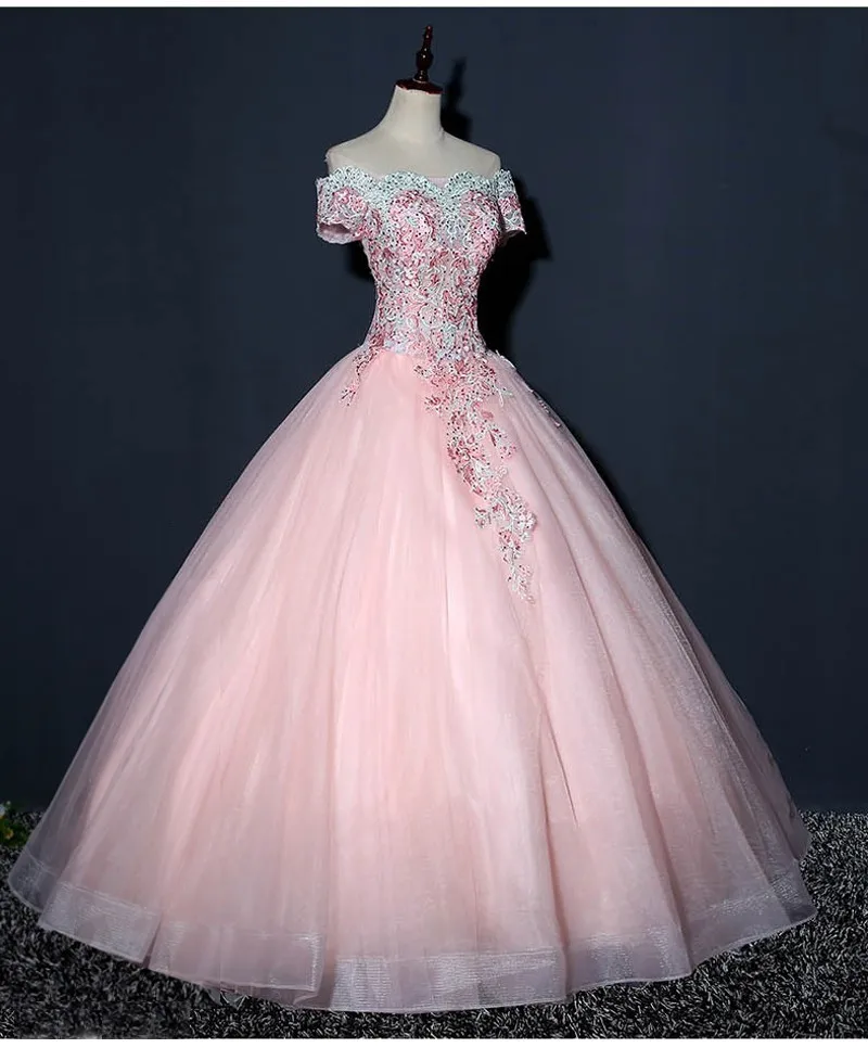 Vestido Debutante, Розовое Бальное Платье, бальные платья, милые 16 платьев для 15 лет, длинное платье для выпускного вечера, Vestido De Quinceanera