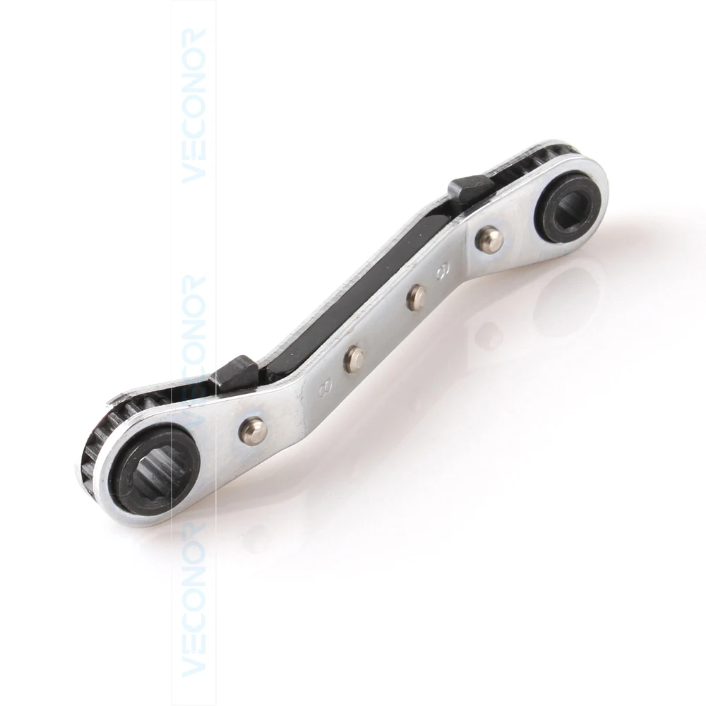 

8x9mm Metric Reversible Ratchet Wrench Spanner Plum-Designed Ratcheting Bent Handle for Multifunctional Use