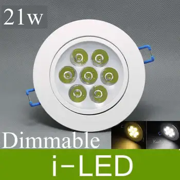 

Cree High Power 7*3w 21w led downlight non dimmable led Recessed ceiling lamp indoor led spot light lighting warm cold white