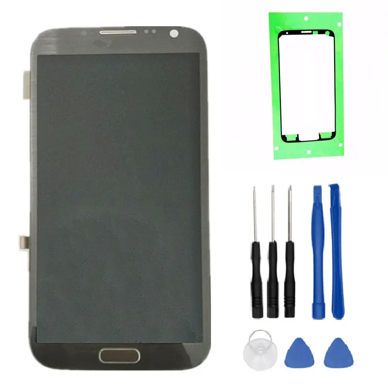 100% Tested High Quality for Samsung GALAXY Note 2 N7100 LCD With Frame Display+Touch Screen Digitizer Assembly+Tools