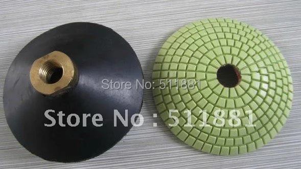 

4'' 100mm CURVED wet polishing pad and related adaptor connector backer| special for polishing curved stone surface,edge,corner
