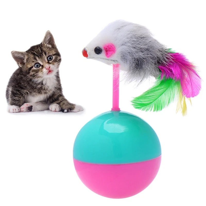 Pet Cat Interactive Toys for Solving Boredom Kittens Tumbler Ball Toys