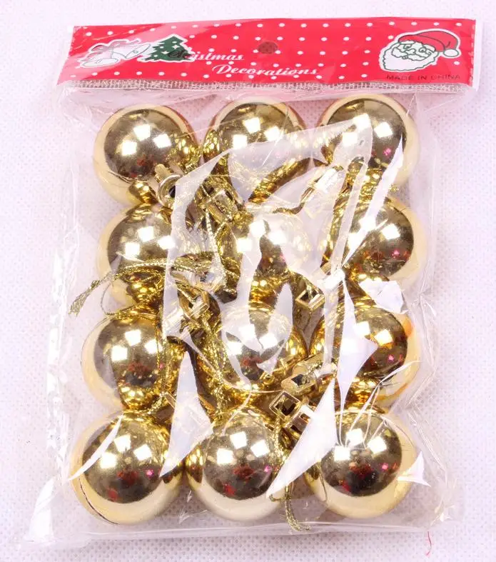 Adornos de bolas de árbol de Navidad con cuerdas árbol de Navidad colgante fiesta ornamento decoración de Navidad 30mm suministros de fiesta Adornos de bolas de árbol de Navidad con cuerdas árbol de Navidad colgante fiesta ornamento decoración de Navidad 30mm suministros de fiesta