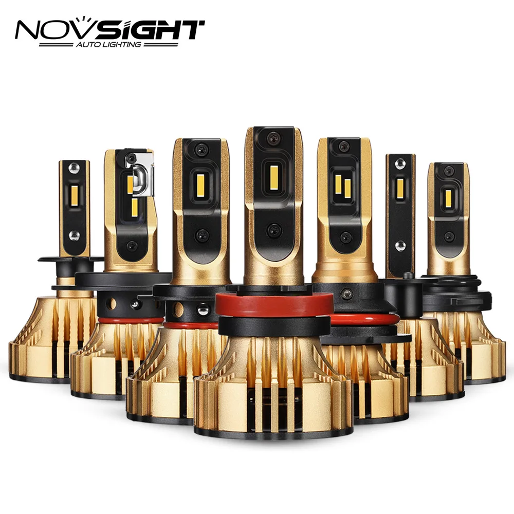 NOVSIGHT H4 светодиодный H7 H11 H8 HB4 H1 HB3 H13 HB5 автомобильные лампы для фар машины супер
