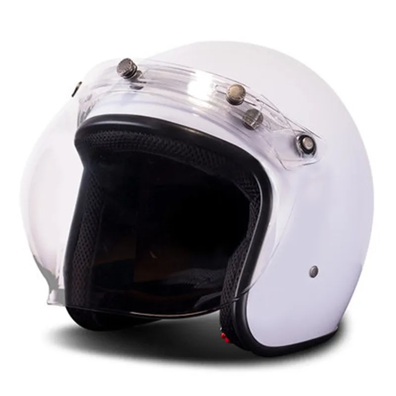 Ретро мотоциклетный шлем BYE 3/4 дюйма с открытым лицом кафе Racer Cruiser Chopper
