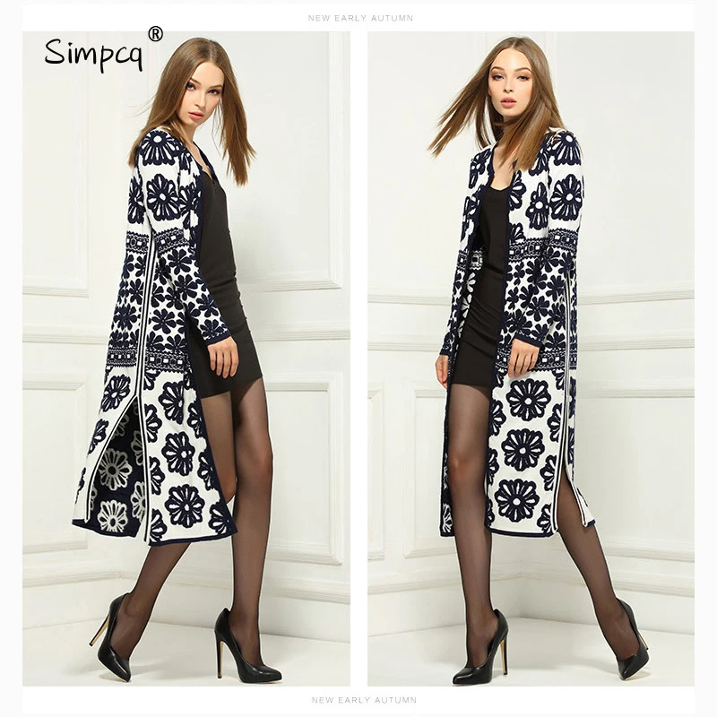 winter Europe brand knitted cardigan jacket embroidered sweater new European female explosion wholesale Station A034 winter Europe brand knitted cardigan jacket embroidered sweater new European female explosion wholesale Station A034
