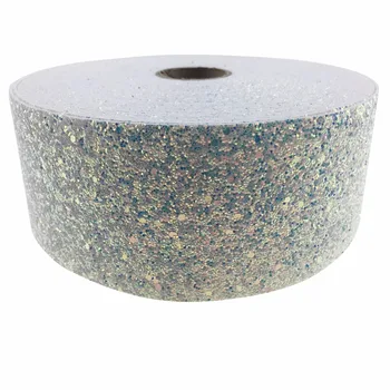 

shipping free 3''75mm 50 yards Chunky Glitter Ribbon Blingbling Soft Fabric Gift Package Handmade Material DIY Hairbow
