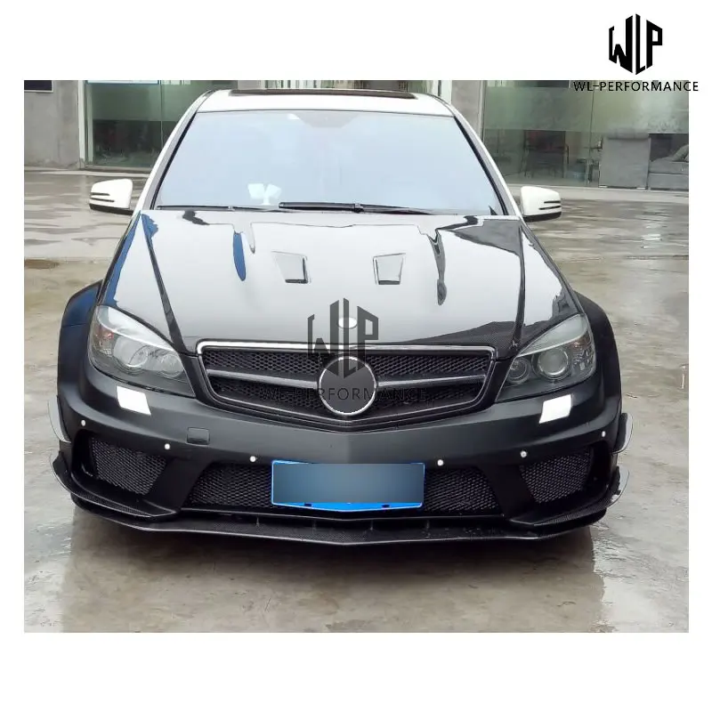 W204 C180 C200 C260 FRP материал передний задний бампер боковая юбка блендер для Mercedes Benz C63