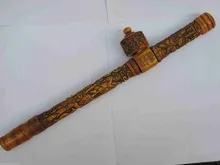 Коллекционирование Китайский Резные долголетия курение табака трубы инструмент
