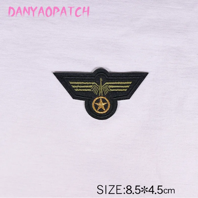 

camouflage star 1P black Iron Patch Clothes Embroidery Applique Ironing Clothing Sewing Supplies Decorative Badge Sew On Badges