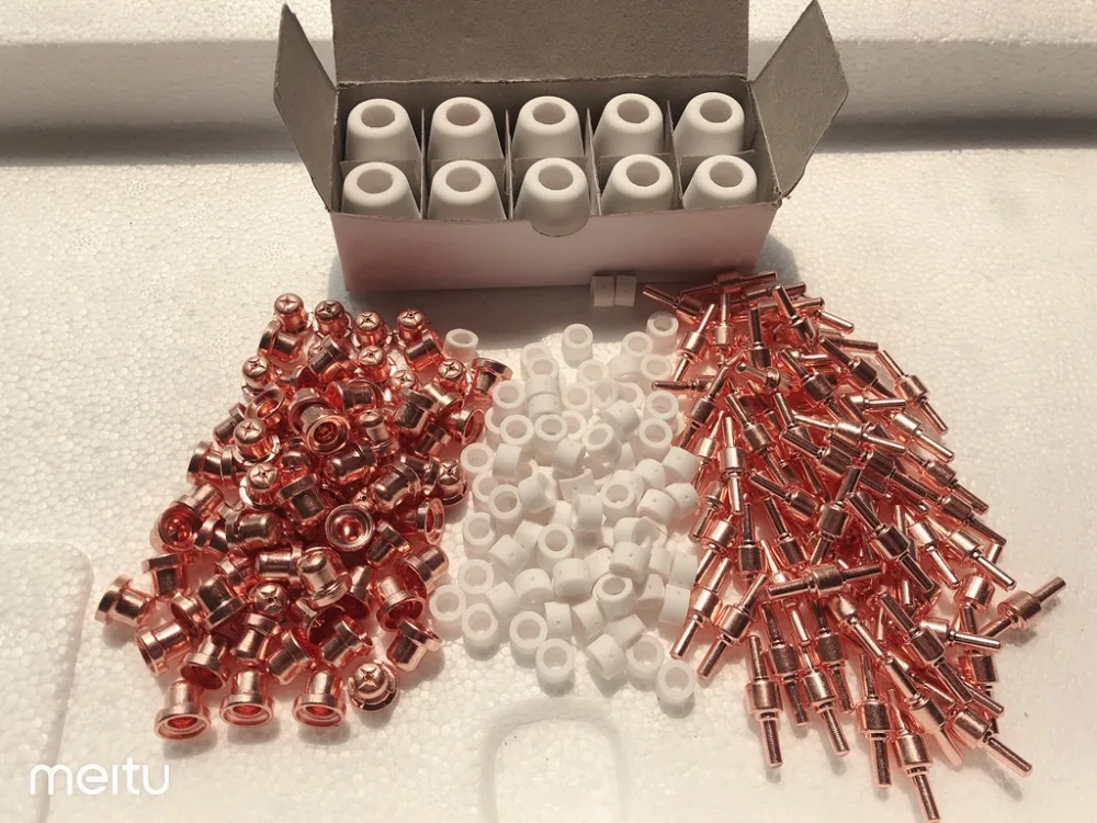 

190PCS free shipping PT-31 LG-40 Plasma Cutting Cutter Torch Consumables Nozzle TIPs Fit CUT40 CUT-50D CT-312, 190PK