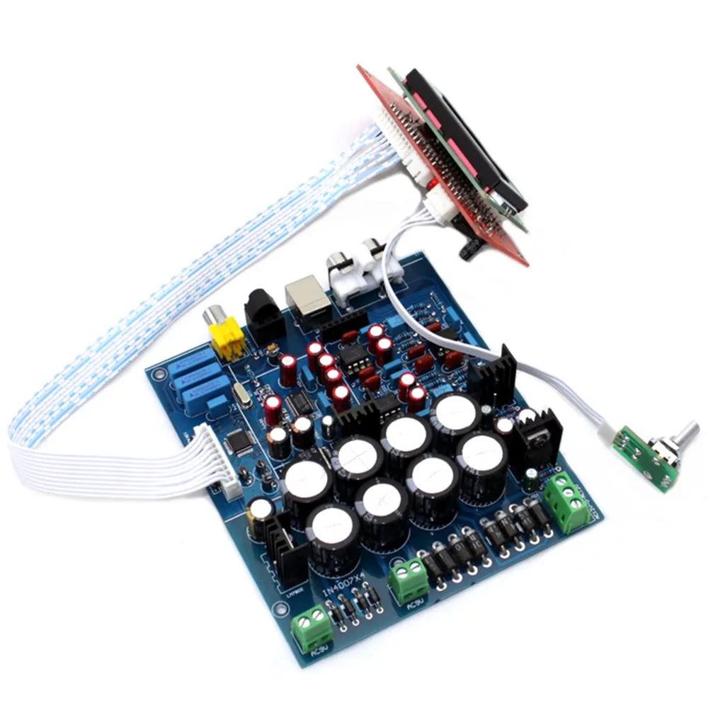 

PCM1794 + AK4118 + AD827 + LCD USB DAC soft control DAC Decoder Board YJ00120