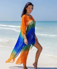 Пляжное парео De Plage Outings Женская пляжная одежда Женская Туника Одежда накидка на купальник свободный размер юбка верхняя одежда женский животный