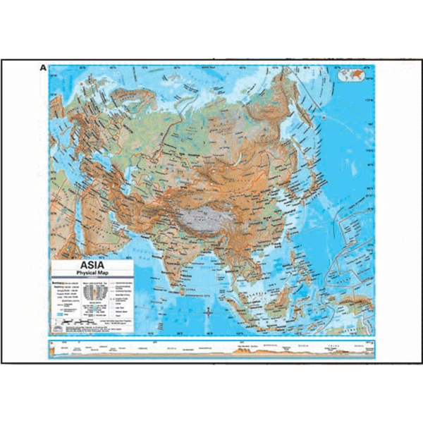 Universal Map 762546964 Asia Advanced Physical Deskpad Map Set (1)