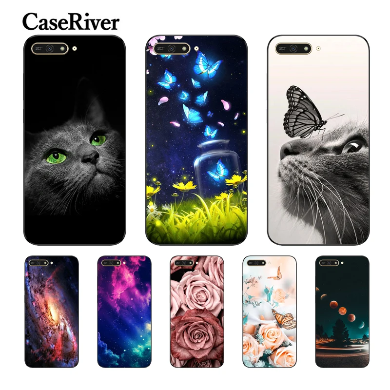 

CaseRiver Huawei Y6 2018 Case Silicone Phone Case Huawei Y6 Prime 2018 Soft TPU Phone Case 5.7 inch Cases Cover
