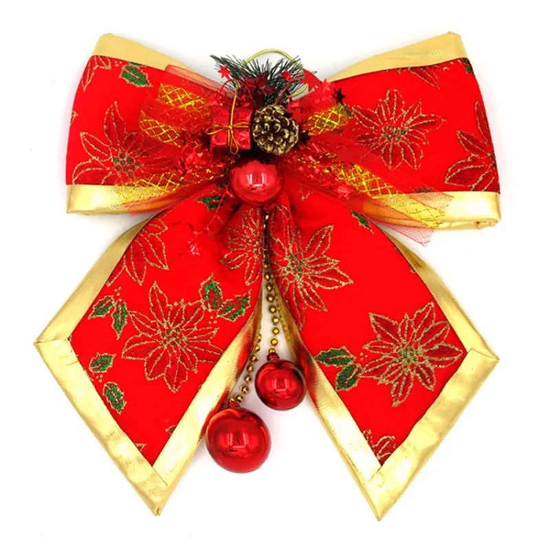 2 вида,, Рождественское украшение в виде шара, украшение в виде банта, подвеска, висячие украшения для дома и елки, рождественские поделки, Рождество