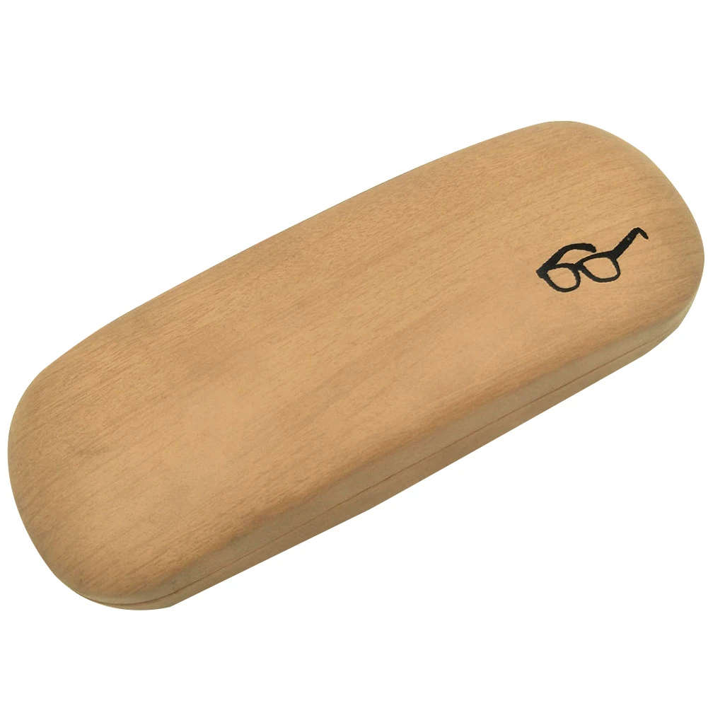 Высокое качество древесины жесткий Комплект держатель металла очки для чтения чехол для мужчин и женщин pu кожаный футляр для очков - Цвет: Wood Color