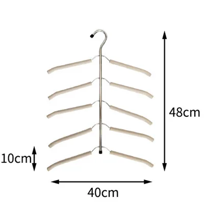 Вешалка для одежды, многофункциональная вешалка для одежды, противоскользящая вешалка для одежды, домашняя многослойная одежда - Цвет: Цвет: желтый