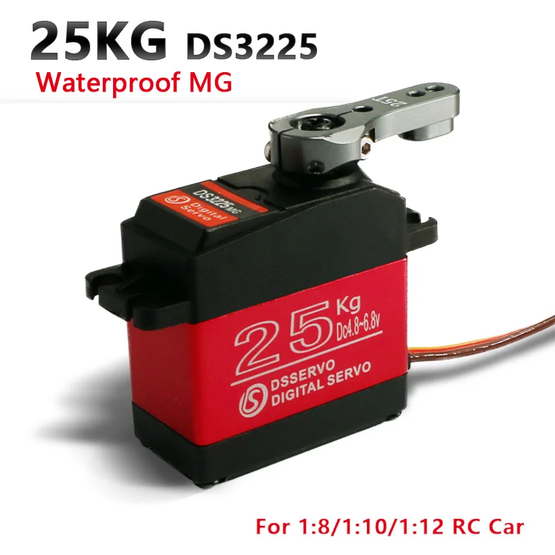 Achat 1X RC servo 25KG DS3225 noyau ou sans noyau servo numérique étanche servo plein métal vitesse baja servo pour les voitures baja et les voitures rc