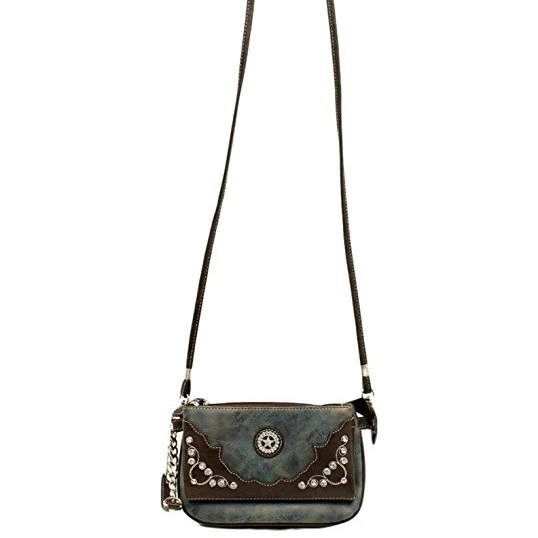 Blazin Roxx N7593027 M&F Western Womens Meadow Crossbody Blue (1)