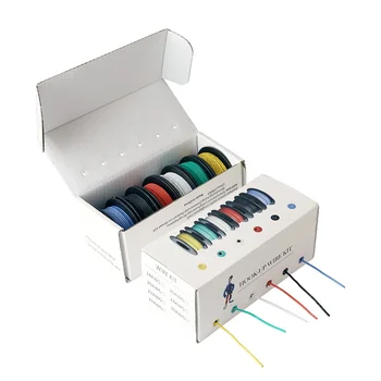 

24m/box 78ft Hook-up Stranded Wire 18 AWG UL1007 PVC Insulated Electrical Wire Tinned Copper 300V 6 Colors for DIY Toys Lights