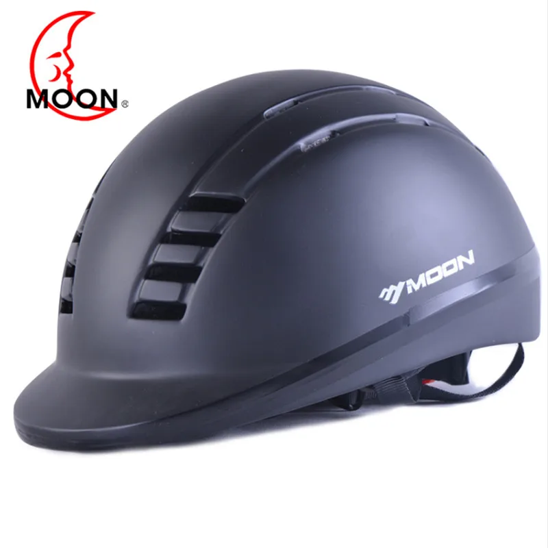 Шлем для верховой езды MOON, шлем для верховой езды, черный полупокрытый шлем для верховой езды, защитный шлем 52-61 см, шлем для верховой езды a50