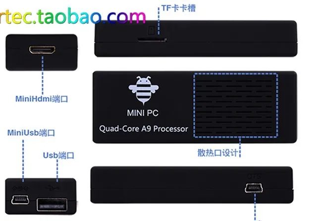50% shipping fee 5 pieces MK908 Mini PC Quad Core RK3188 2gb ram 8gb Android 4.2.2 bluetooth 4.0 Android tv stick Dongle